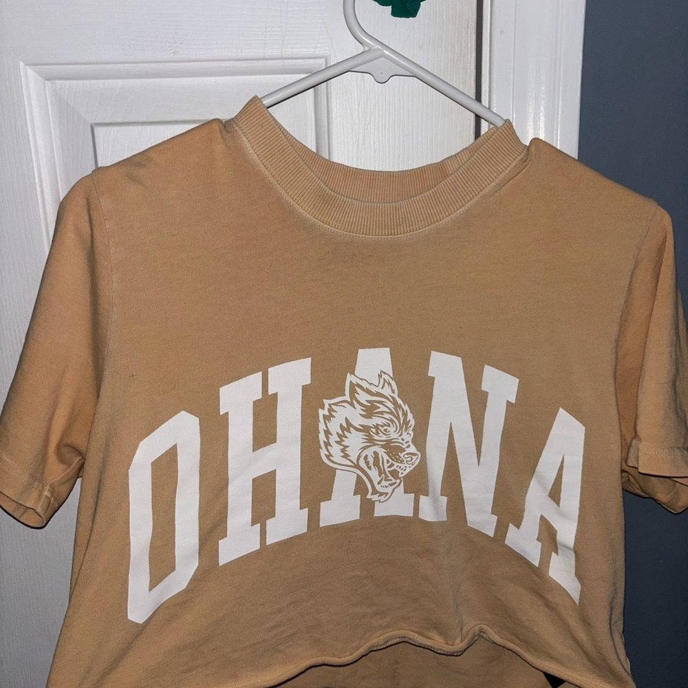 Tan 'Ohana' Graphic Tee